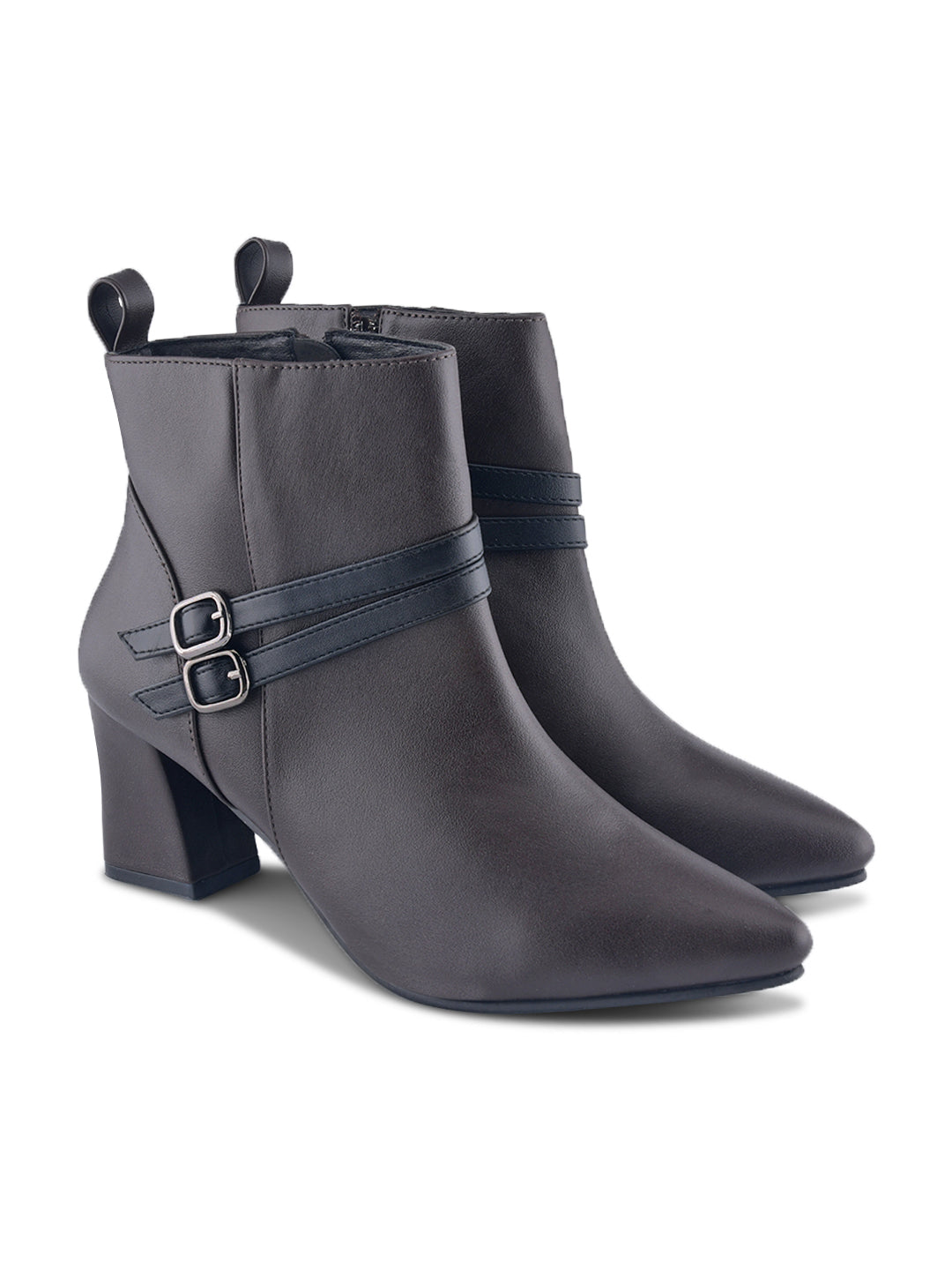 Women Double Strap Casual Boots