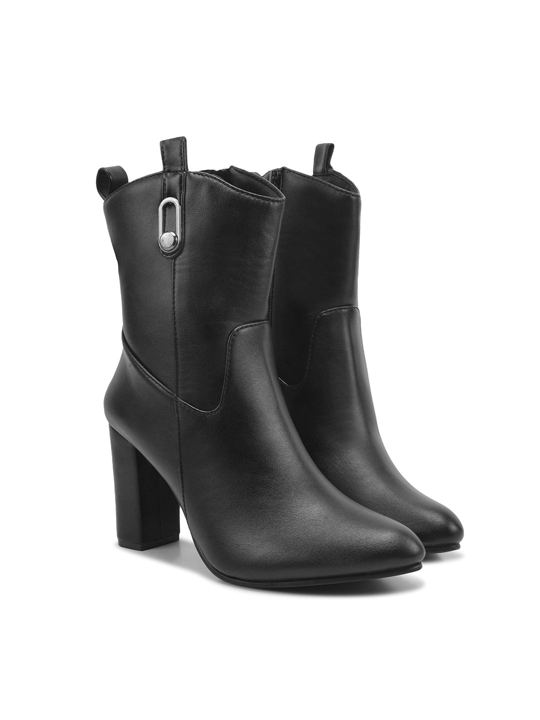 Women Block Heels Casual Boots