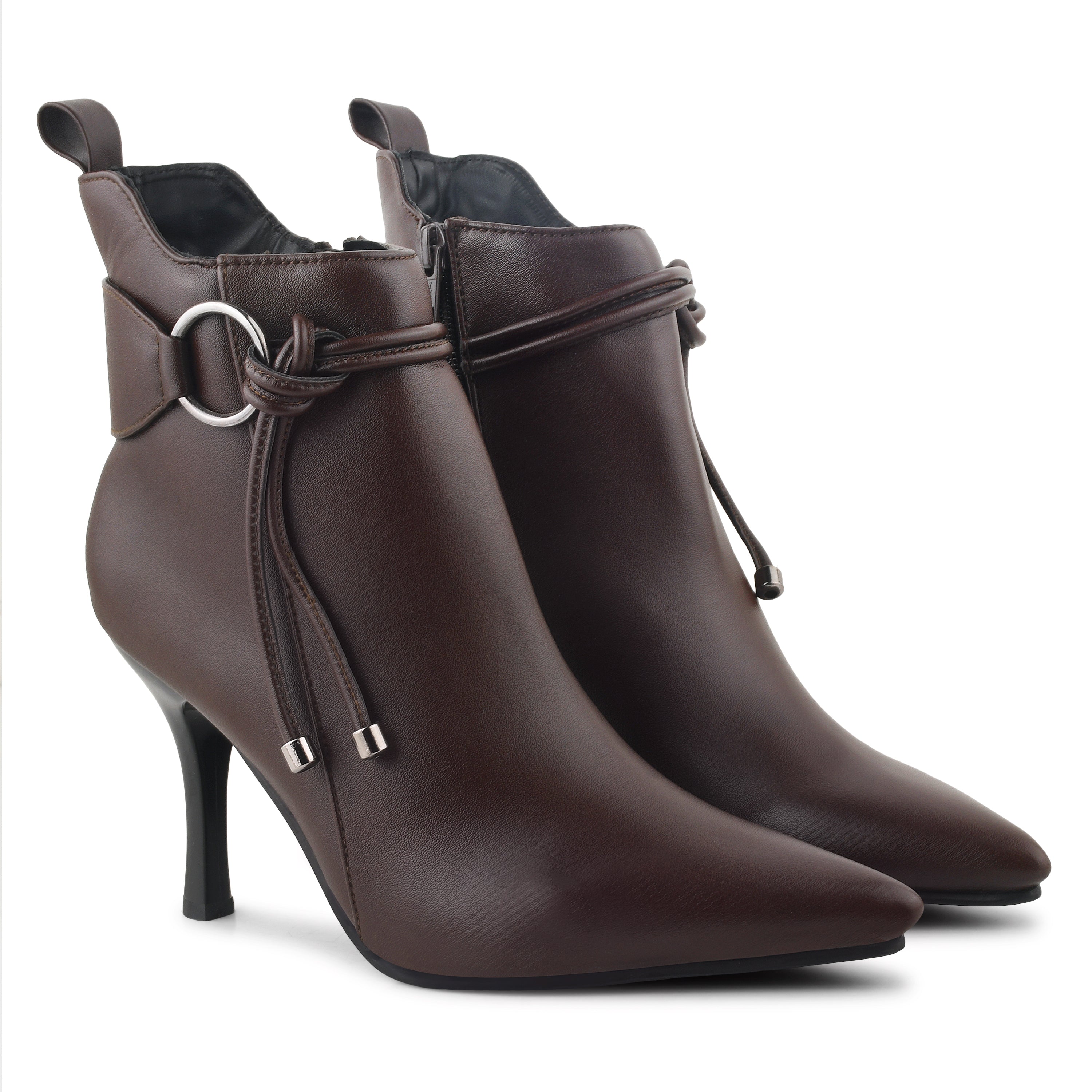 Women Slim-Heeled Regular Ankle Boots