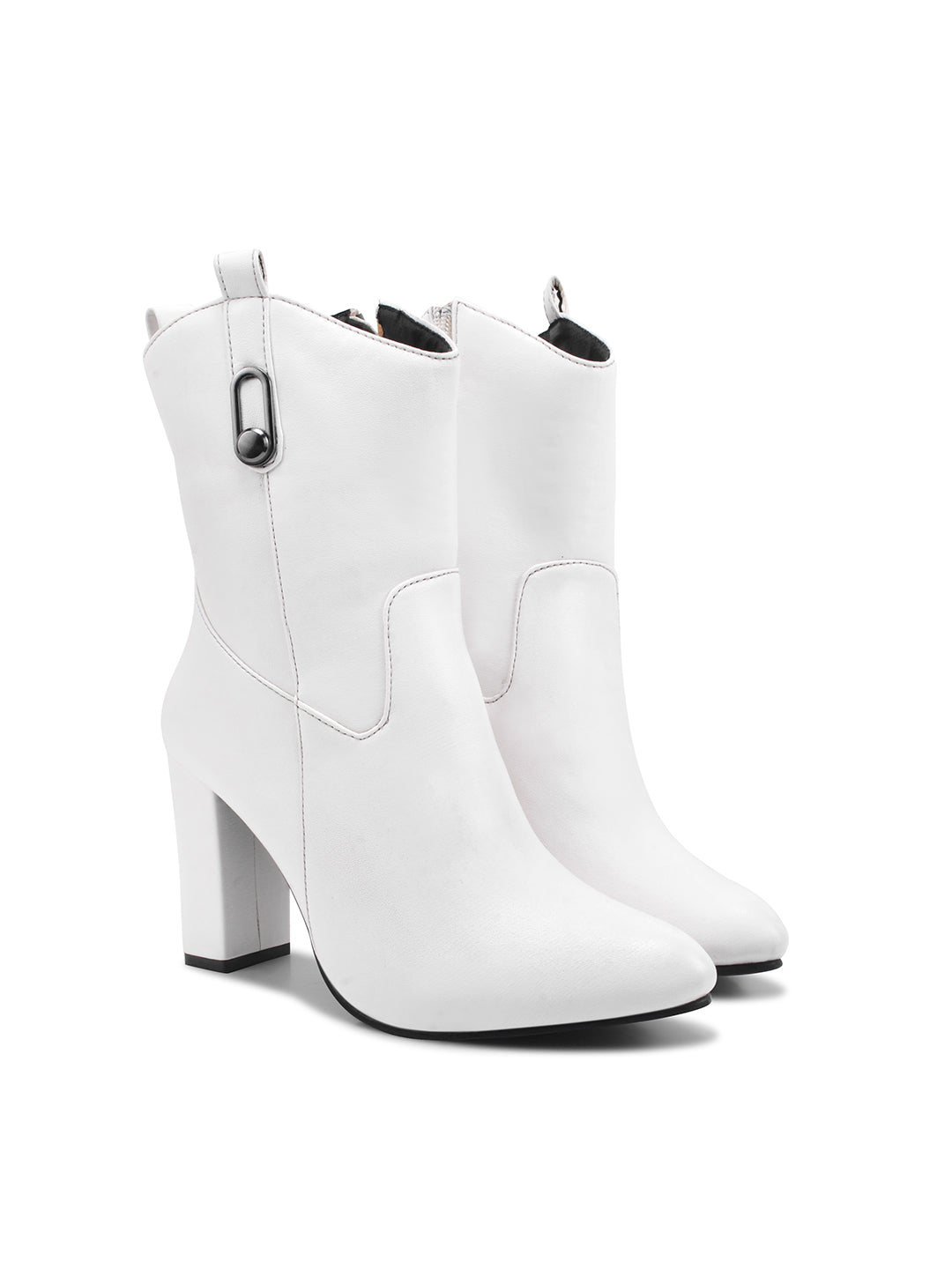 Women Block Heels Casual Boots
