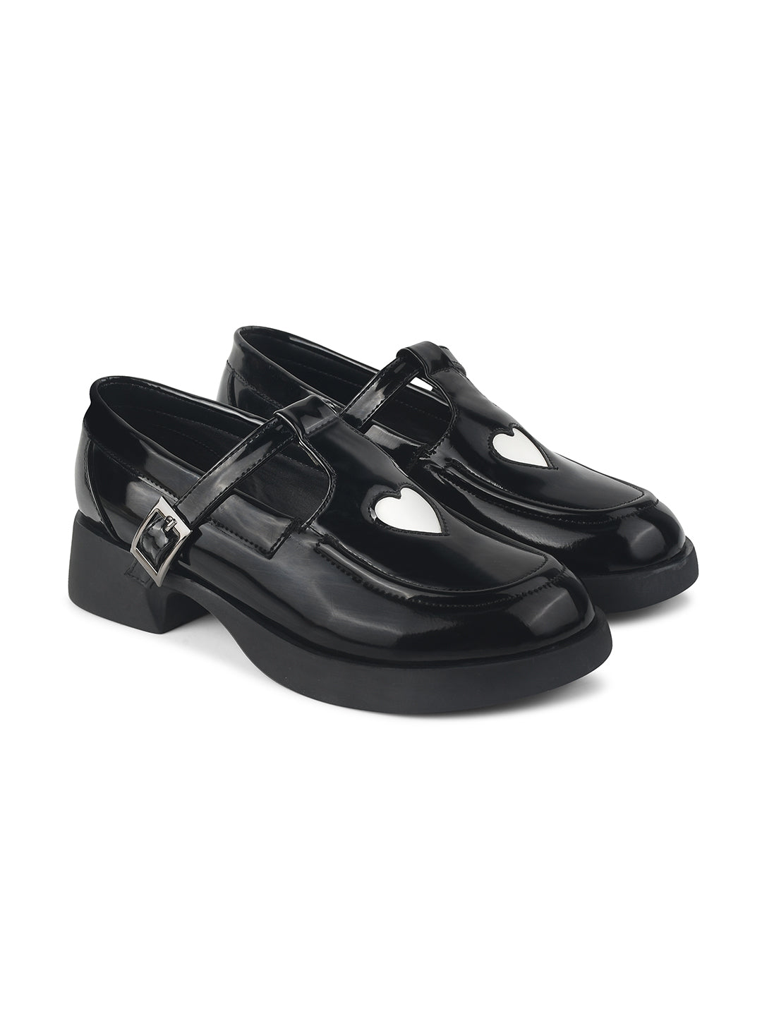 Heart Embellished Loafers