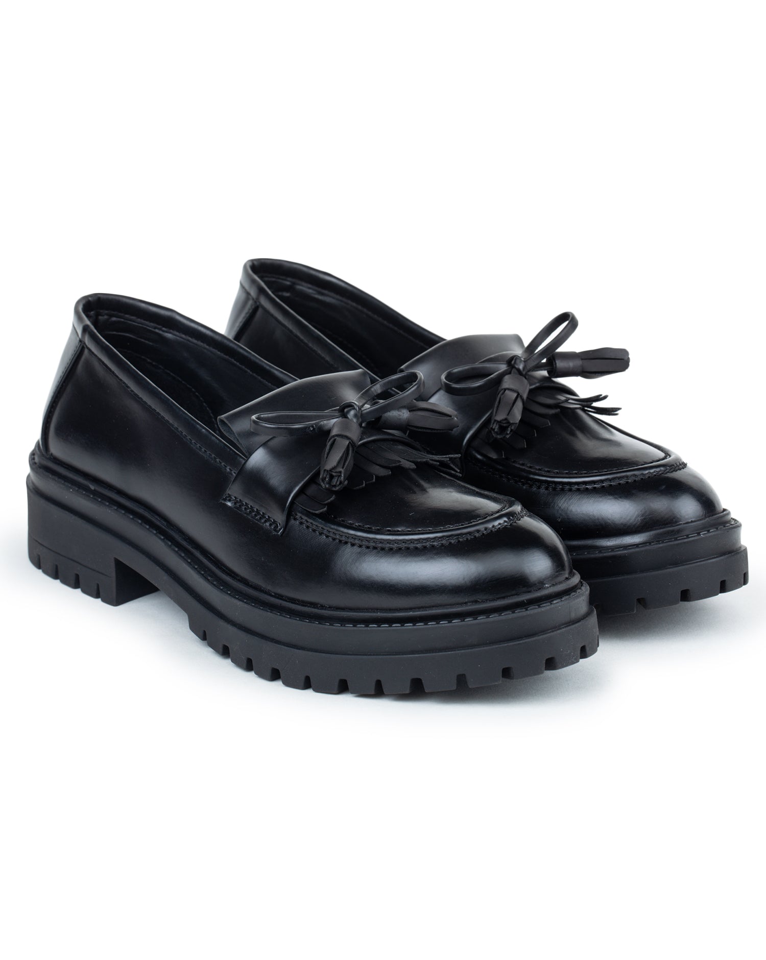 Women Heeled Tassel Loafers