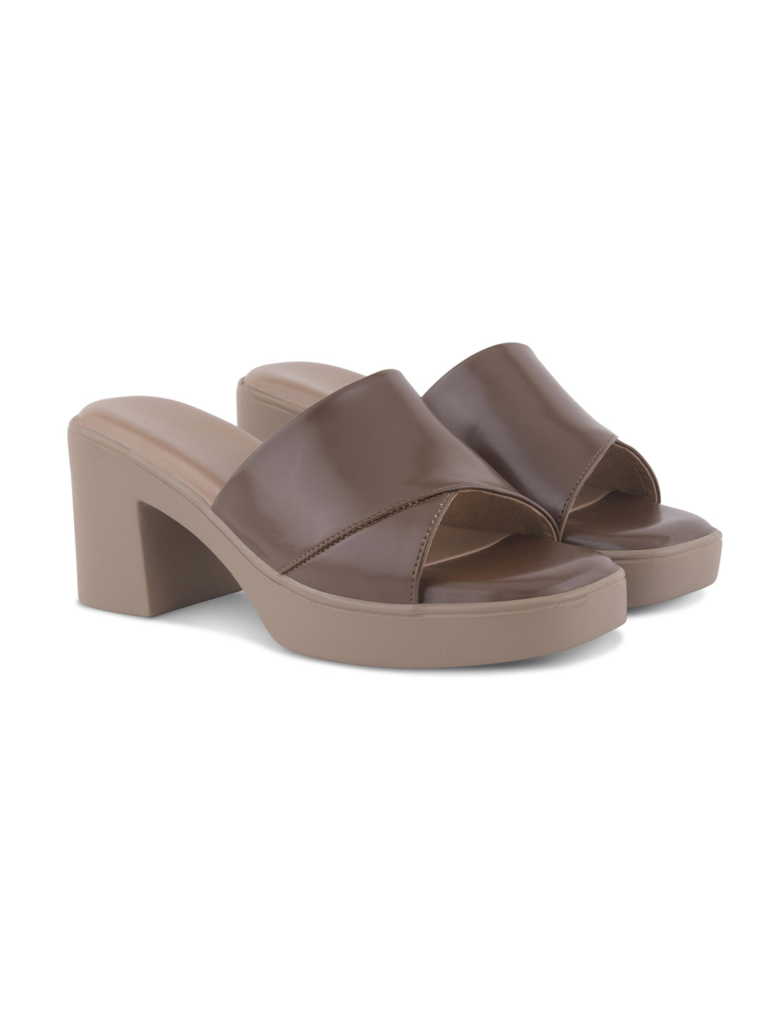 Block Heel Black Sandals