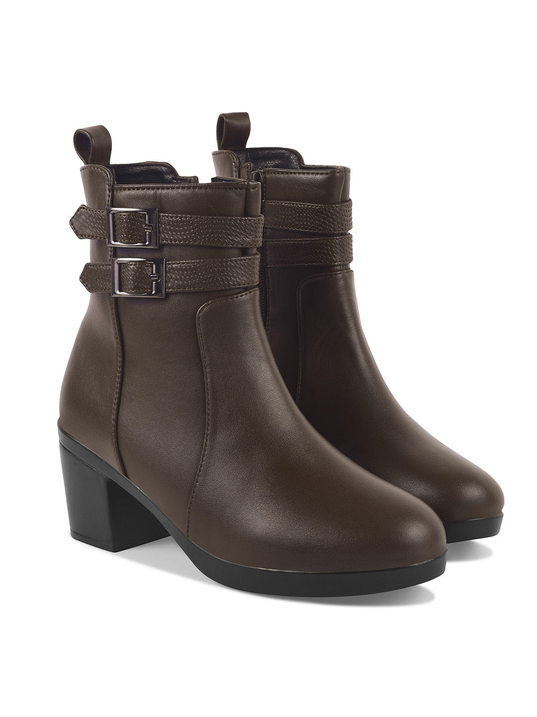 Block Heel Casual Boots