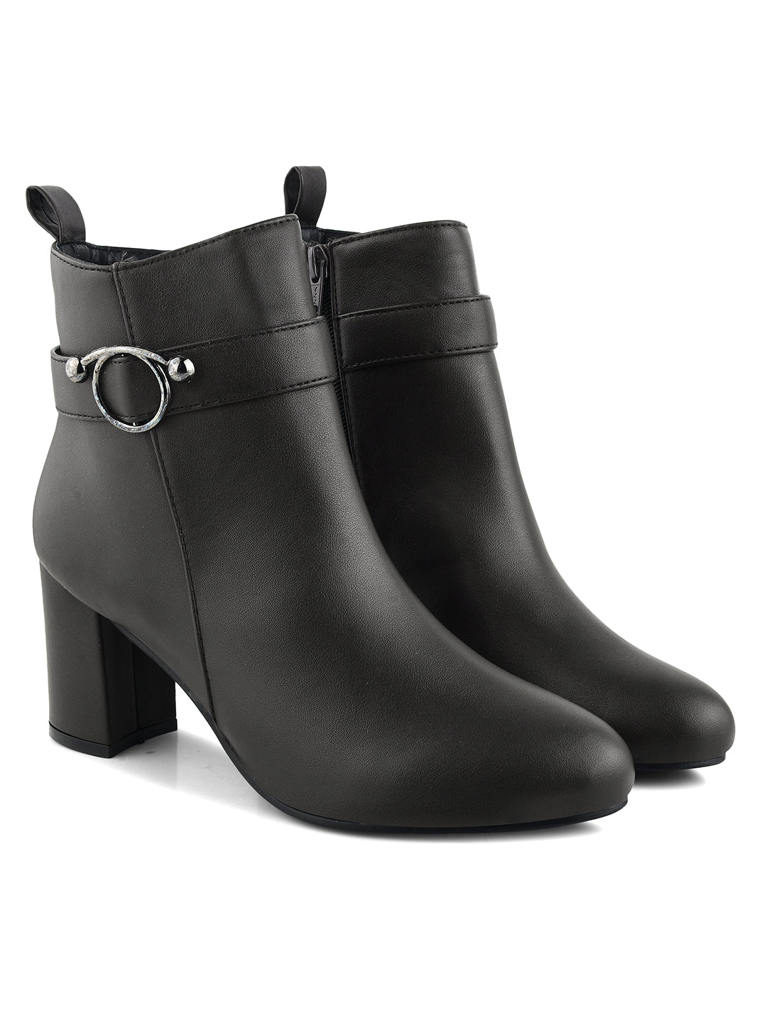 Women Block Heeled Casual Boots