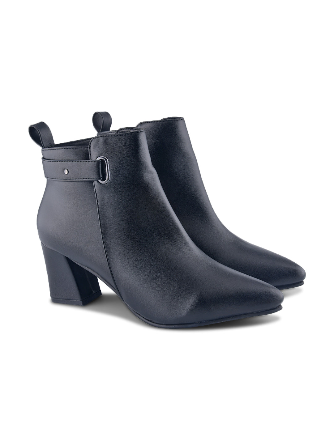 Women Buckle Strap Casual Boots