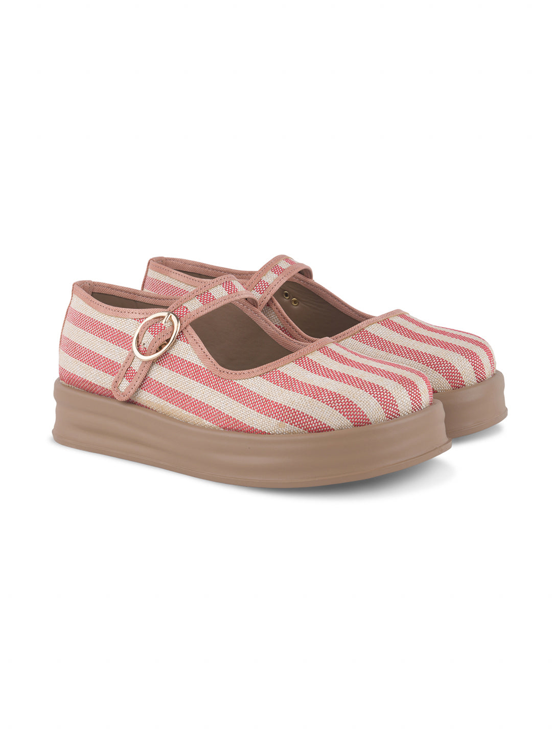 Stripe Mary Jane Shoes