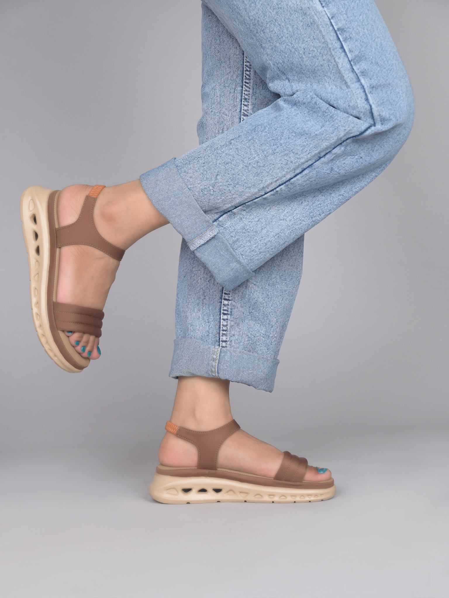Cloud Cushion Tan Comfort Sandals