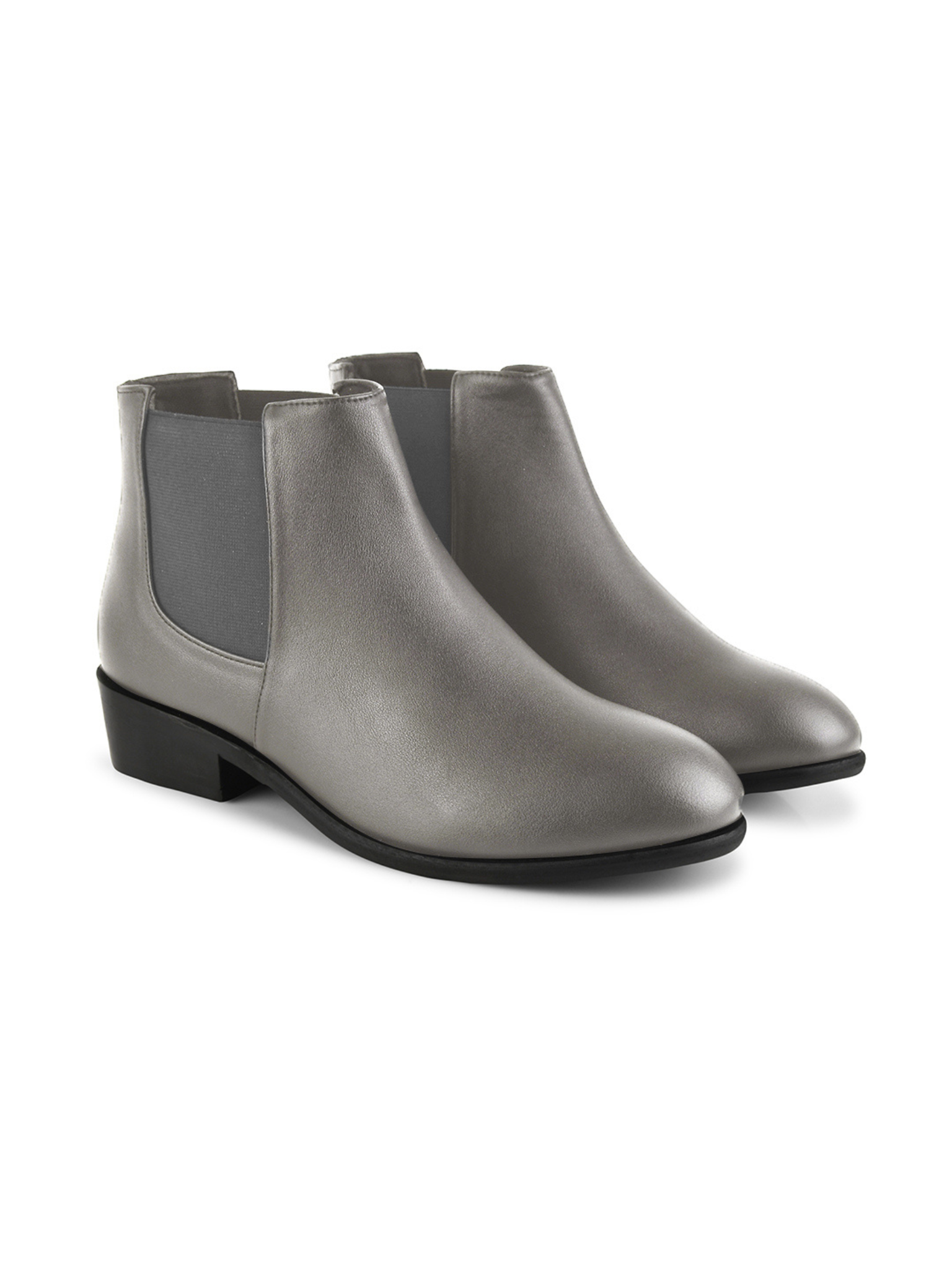 Women Block-Heeled Mid-Top Chelsea Boots