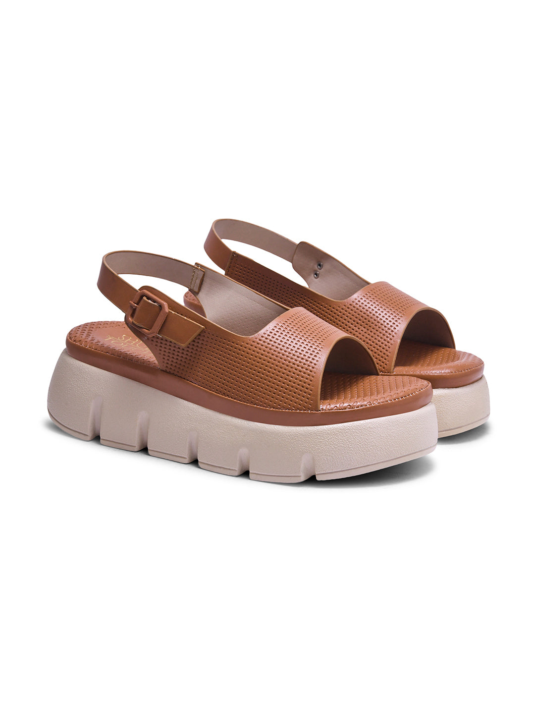 Embellished Open Toe Chunky Sandals