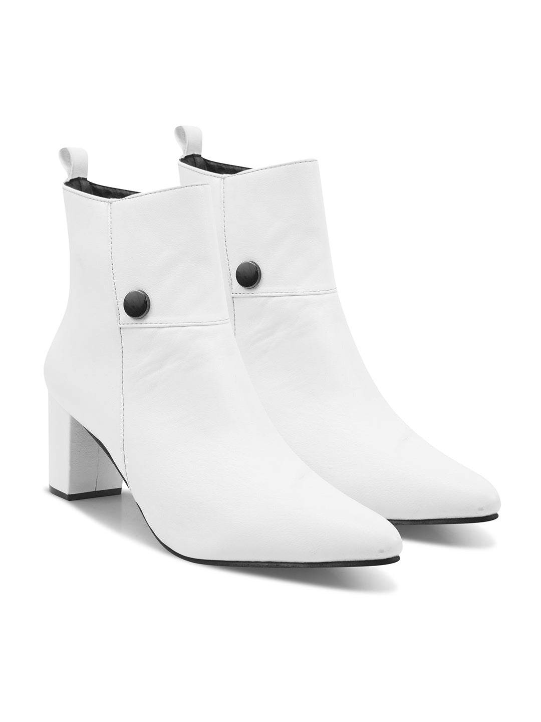Black Block Heel Casual Boots