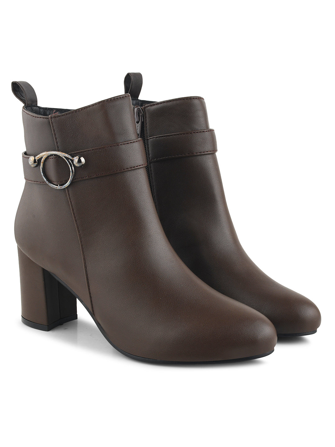 Women Block Heeled Casual Boots