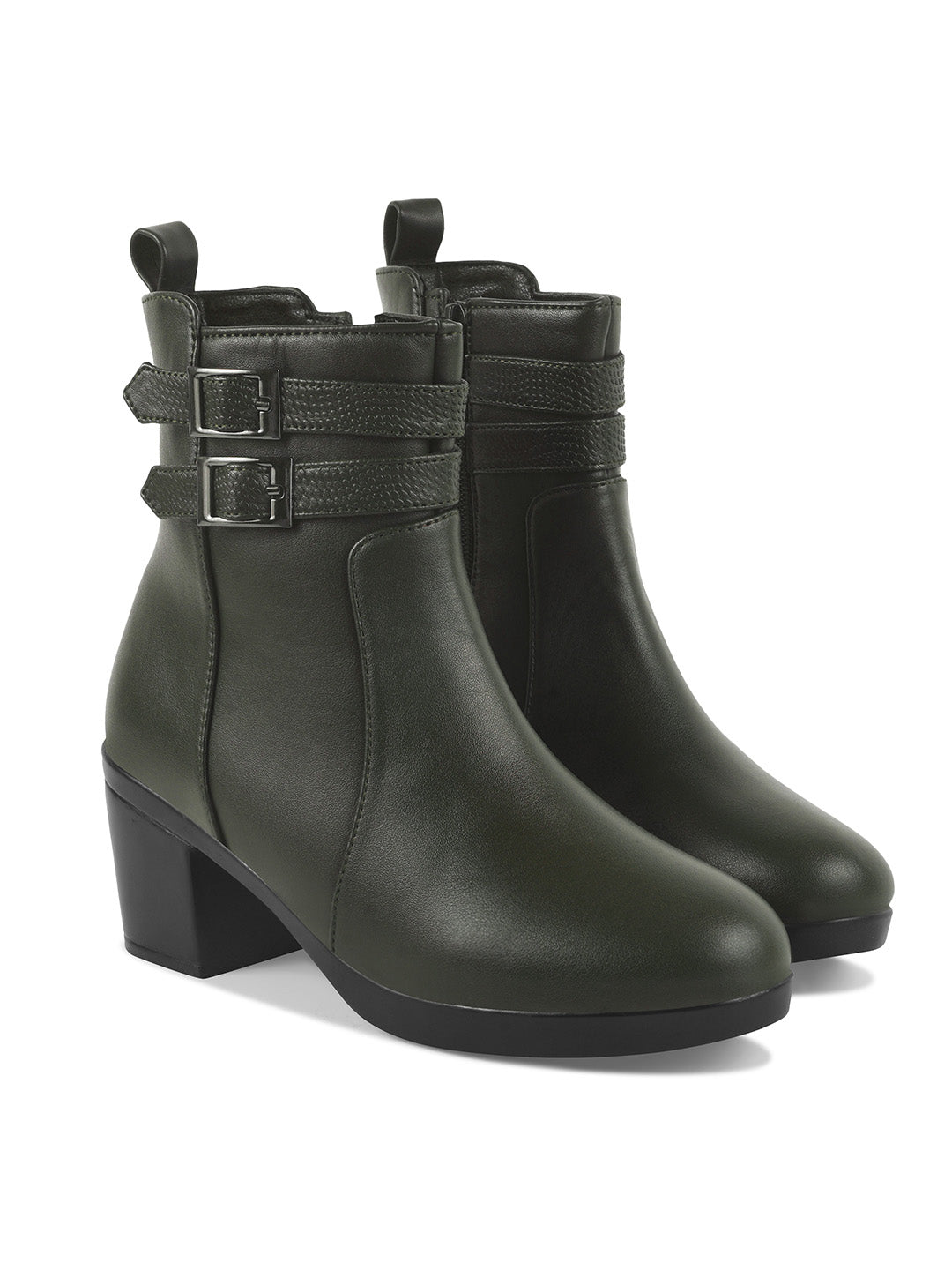 Block Heel Casual Boots