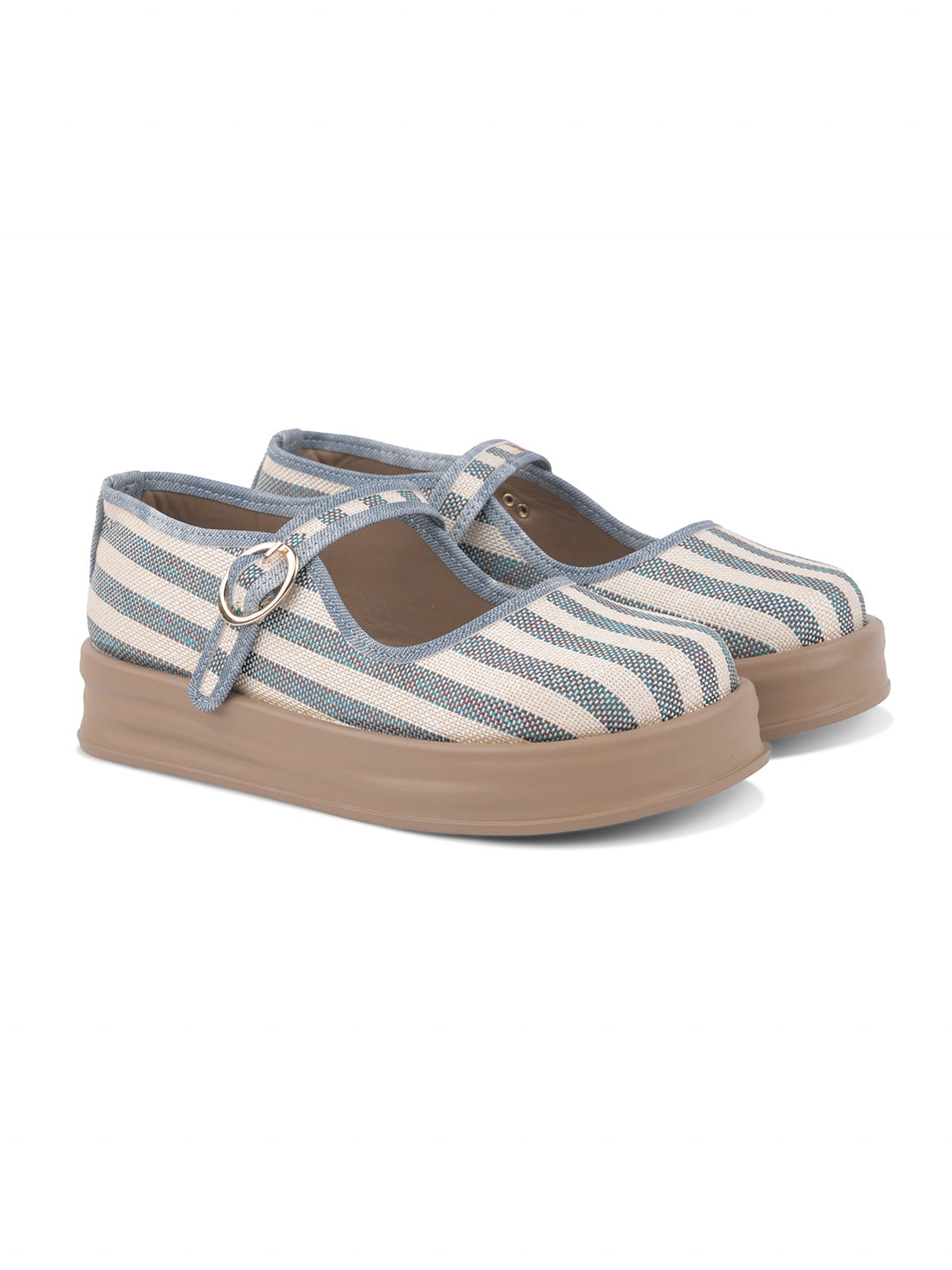 Stripe Mary Jane Shoes