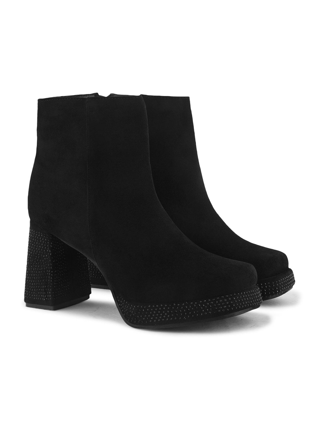 Women Midnight Spark Swarovski Block Casual Boots