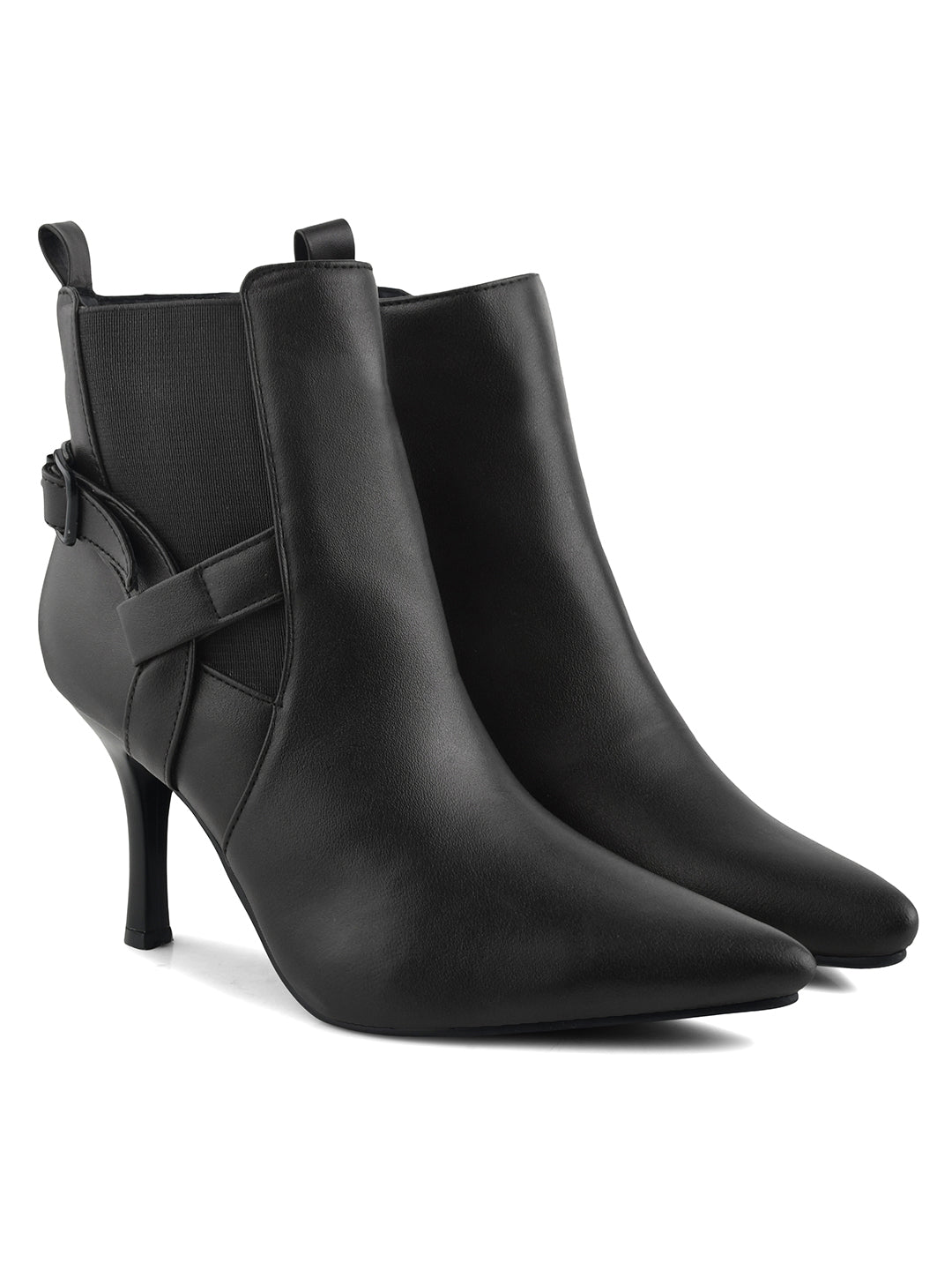 Pointed Toe High Top Slim Stiletto Heeled Casual Boots