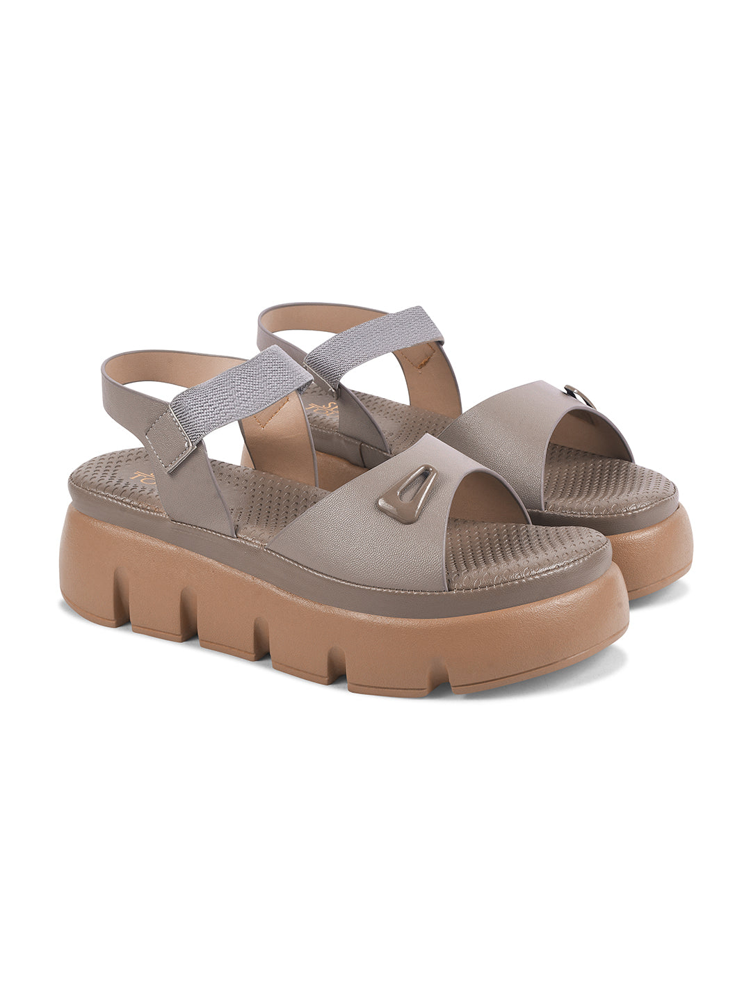 Black Chunky Comfort Sandals